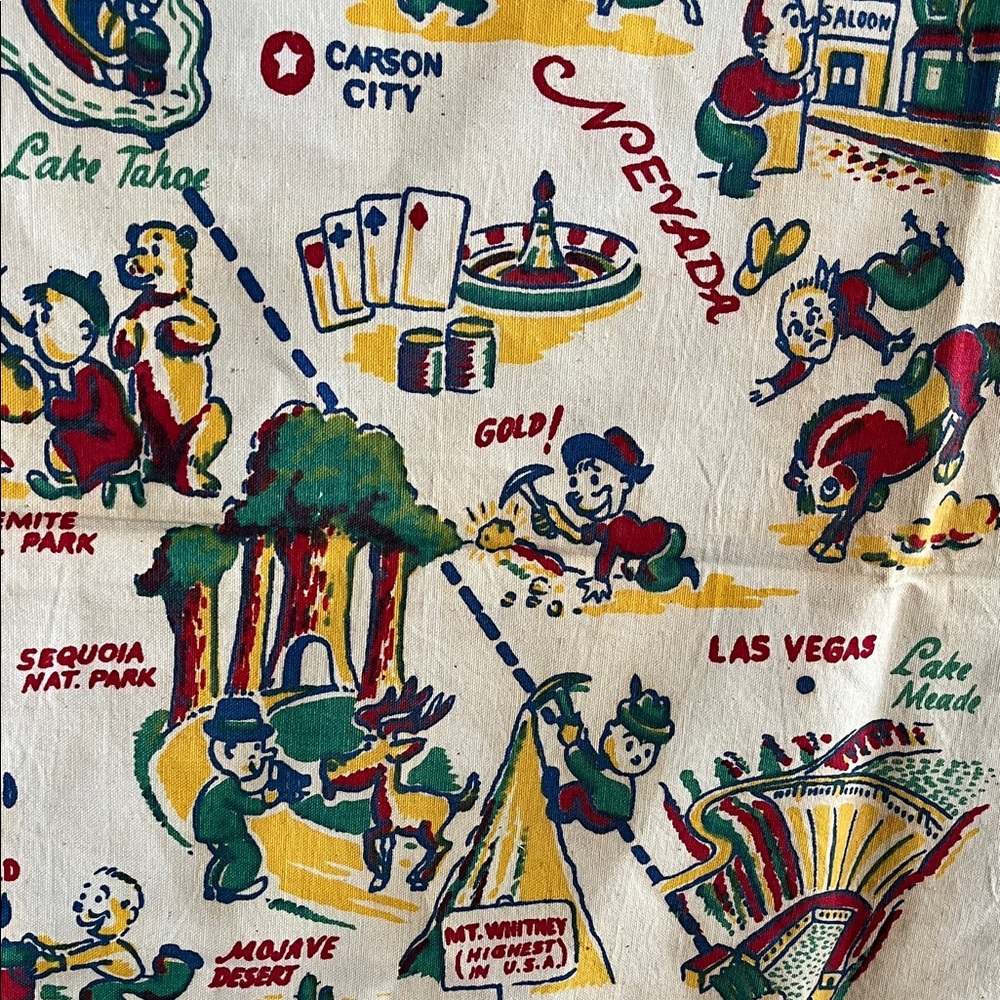 Vintage California table cloth - Picture 3 of 6